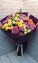 Букет цветов из:  Хризантемы и Розы #REPLACE_PRED# Алтайском