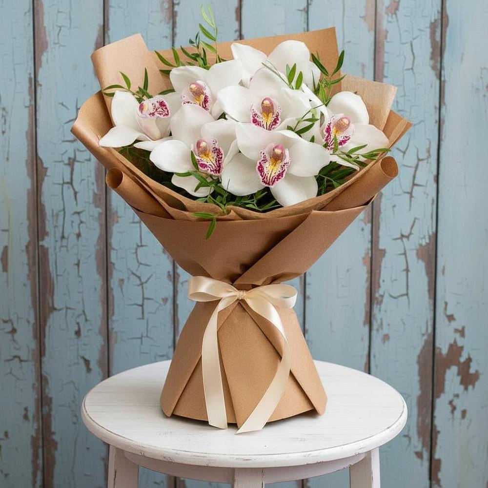 Букет цветов из: Орхидеи и Розы в Алтайском
