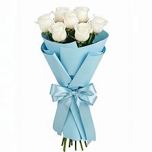 Букет 7 белых роз Проуд #REPLACE_PRED# Алтайском