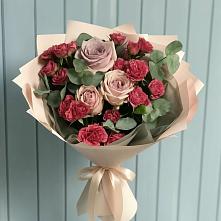 Букет цветов из:  Гвоздики и Розы #REPLACE_PRED# Алтайском