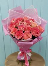 Букет 15 Розовых роз Равель в Алтайском