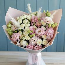 Букет цветов из:  Альстромерии и Розы в Алтайском