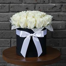 Цветочная композиция из Розы в шляпной коробке #REPLACE_PRED# Алтайском